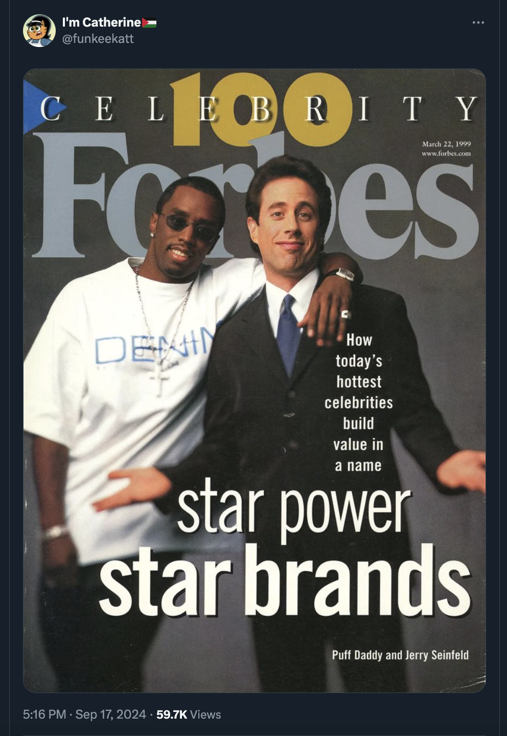 poster - I'm Catherine Celebrity 21.199 Foges Denin How today's hottest celebrities build value in a name star power star brands Puff Daddy and Jerry Seinfeld Views